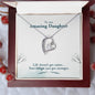 To My Amazing Daughter Forever Love Necklace