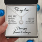 To My Love Gift For Jewellry with Message Card