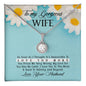 To My Gorgeous Wife Necklace For Best Gift Idea