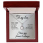 To My Love Gift For Jewellry with Message Card