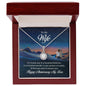 To My Wife Happy Anniversary My Love Necklace