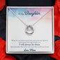 To My Daughter Lucky In Love Necklace