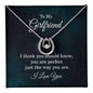 To MY Girlfriend Lucky In Love Necklace