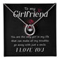 To My Girlfriend Lucky In Love Necklace