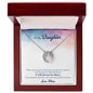 To My Daughter Lucky In Love Necklace