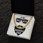 To My Bearded Dad Cuban Link Chain