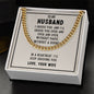 To My Husband Cuban Link Chain