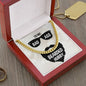 To My Bearded Hubby Cuban Link Chain