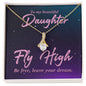 To My Beautiful Daughter Alluring Beauty Necklace