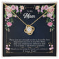 To My Mom Love Knot Necklace