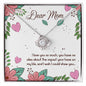 Dear Mom I love You Love Knot Necklace