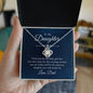 To My Daughter Love Knot Necklace