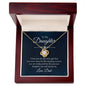 To My Daughter Love Knot Necklace