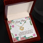 Dear Mom I love You Love Knot Necklace