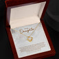 To My Daughter Love Knot Necklace
