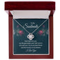 To My Soulmate Love Knot Necklace