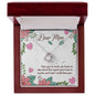 Dear Mom I love You Love Knot Necklace