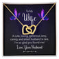 To My Wife Interlocking Hearts Necklace