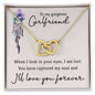 To My Gorgeous Girlfriend Interlocking Hearts Necklace