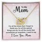 To My Mom Interlocking Hearts Necklace