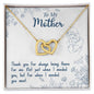 To My Mother Interlocking Hearts Necklace