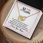 To My Mom Interlocking Hearts Necklace