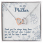 To My Mother Interlocking Hearts Necklace