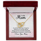 To My Mom Interlocking Hearts Necklace