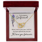 To My Gorgeous Girlfriend Interlocking Hearts Necklace