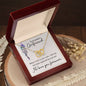 To My Gorgeous Girlfriend Interlocking Hearts Necklace
