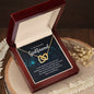 To My Beautiful Girlfriend Interlocking Hearts Necklace