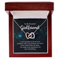 To My Beautiful Girlfriend Interlocking Hearts Necklace