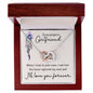 To My Gorgeous Girlfriend Interlocking Hearts Necklace