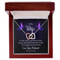 To My Wife Interlocking Hearts Necklace