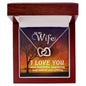 To My Wife Interlocking Hearts Necklace