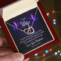 To My Wife Interlocking Hearts Necklace