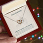 To My Daughter Interlocking Hearts Necklace