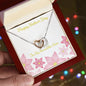 Happy Mother's Day Interlocking Hearts Necklace