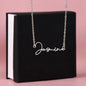 Happy Mother's Day Signature Name Necklace