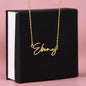 Happy Mother's Day Signature Name Necklace