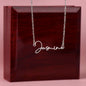Happy Mother's Day Signature Name Necklace