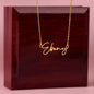 Happy Mother's Day Signature Name Necklace