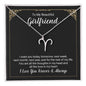To My Beautiful Girlfriend Zodiac Symbol Necklace