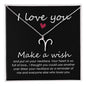 I love You Zodiac Symbol Necklace