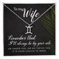 To My Beautiful Wife Zodiac Symbol Necklace