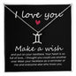 I love You Zodiac Symbol Necklace