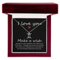 I love You Zodiac Symbol Necklace