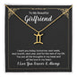 To My Beautiful Girlfriend Zodiac Symbol Necklace