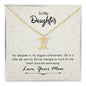 To My Daughter Zodiac Symbol Necklace