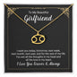 To My Beautiful Girlfriend Zodiac Symbol Necklace